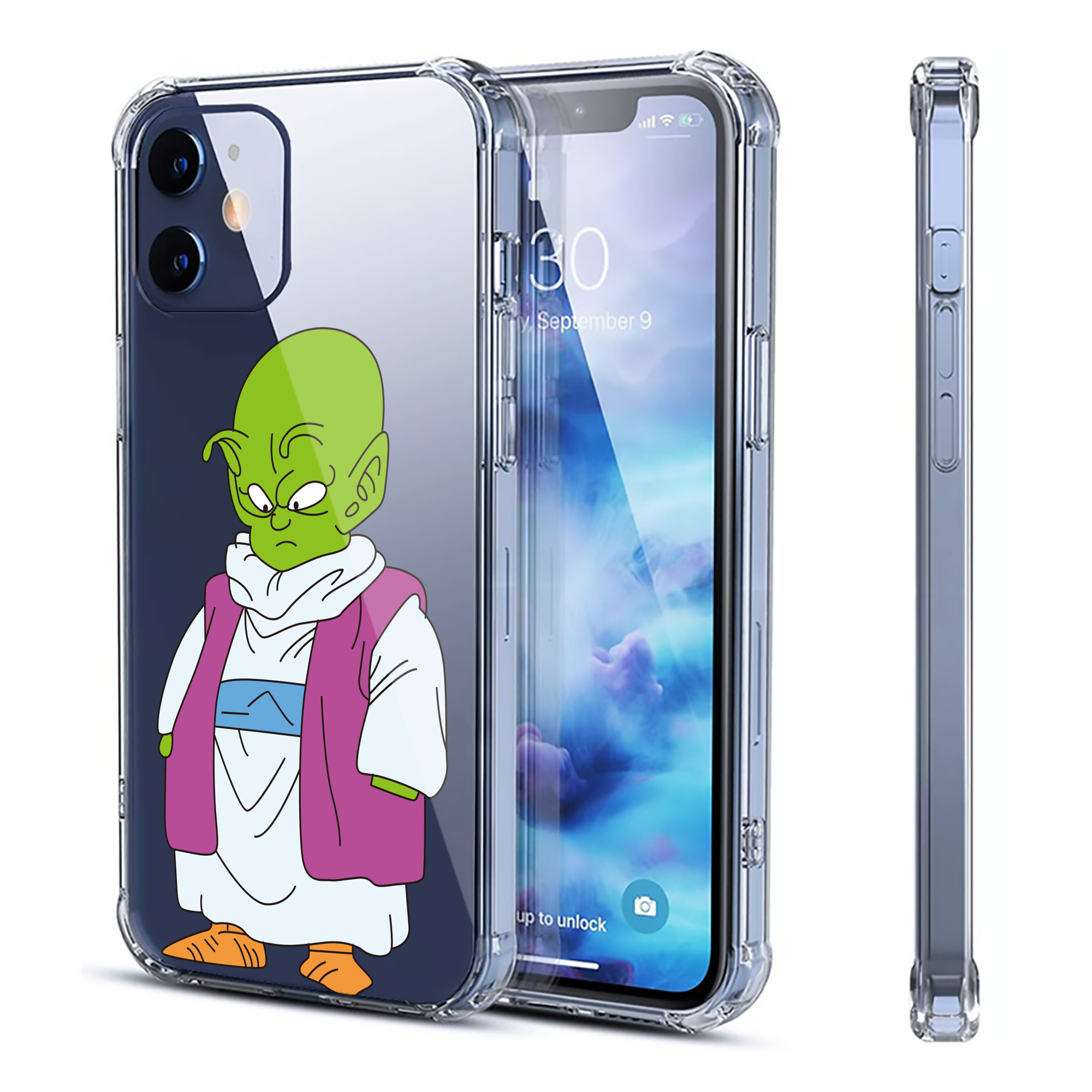 （画像用） ドラゴンボール ピッコロ DRAGON BALL Piccolo 【iPhone 12シリーズ対応】透明スマホケース（クリアソフトケース）